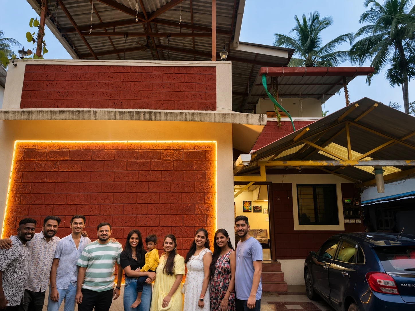 Happy Guests at Moonlit Palms Villa